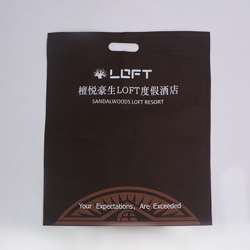 褐色無紡布平口宣傳袋訂做